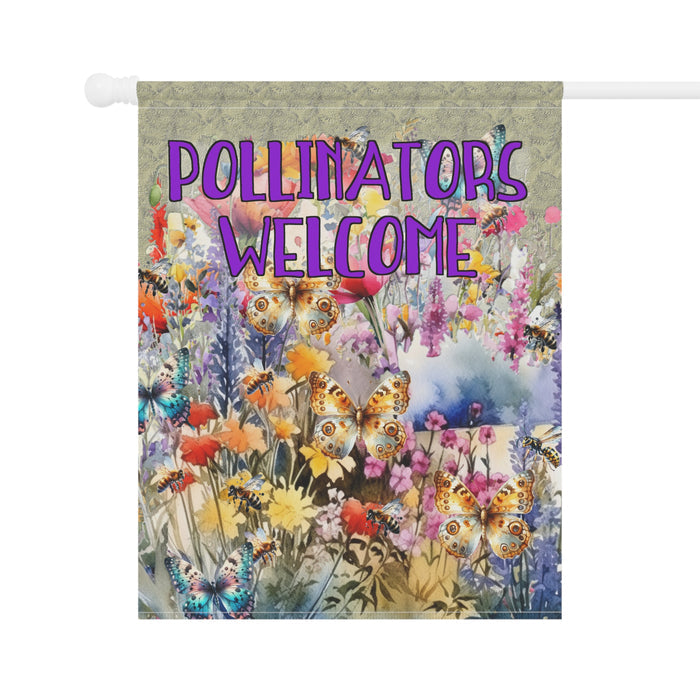 Gifts for Gardeners Pollinators Welcome Garden Flag House Banner