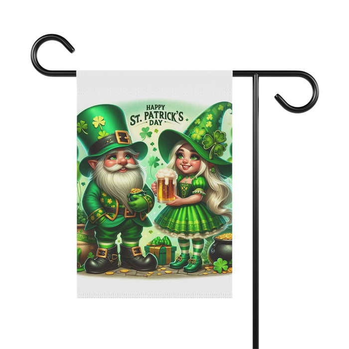Gifts for Gardeners St. Patrick's Day Gnome Garden Flag Porch Banner