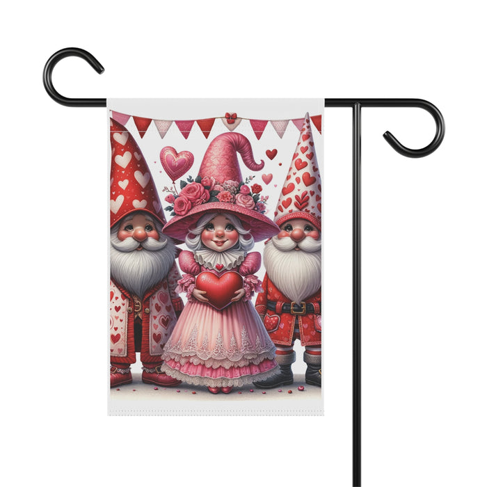 Gifts for Gardeners: Valentine's Day Gnome Garden Flag & House Banner