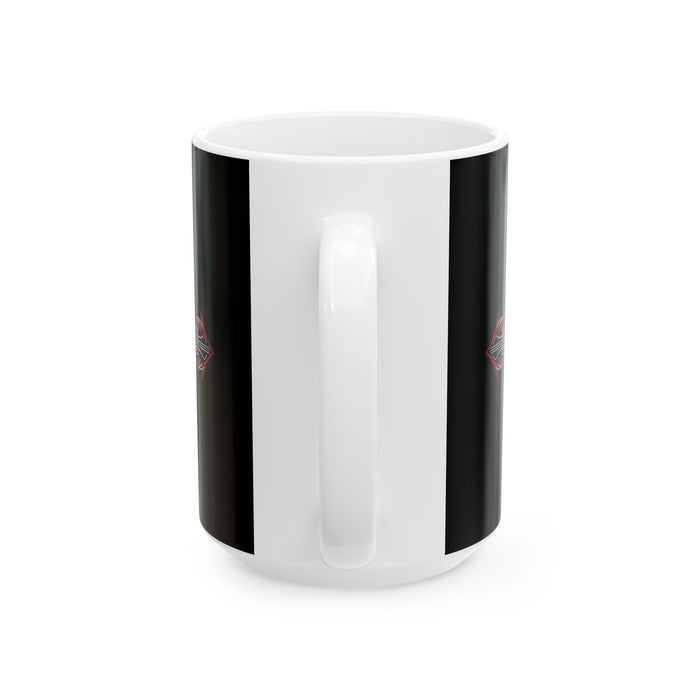 Gifts for Gearhead Personalized Custom Black Coffee Mug Car Photo Name Pinstripe