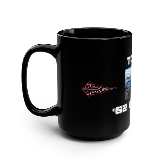 Gifts for Gearhead Personalized Custom Black Mug, 15oz Car Photo Name Pinstriping