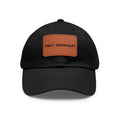 Gifts for Gearheads Hot Rodder Hat with Leather Patch (Rectangle) Trucker Hat Ballcap
