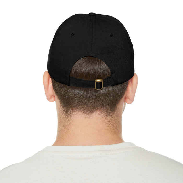 Gifts for Gearheads Hot Rodder Hat with Leather Patch (Rectangle) Trucker Hat Ballcap