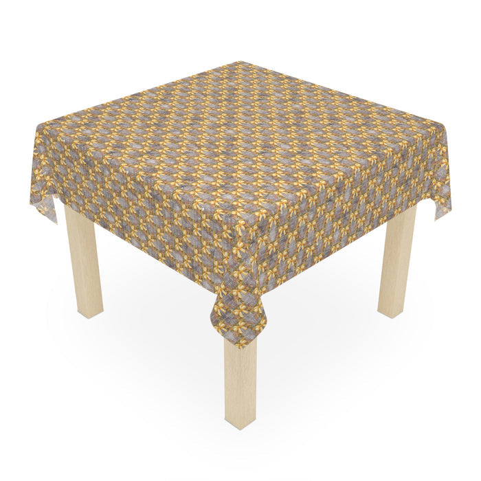 Gold Bow Pattern Tablecloth Décor Holiday