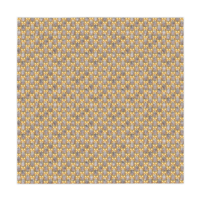 Gold Bow Pattern Tablecloth Décor Holiday