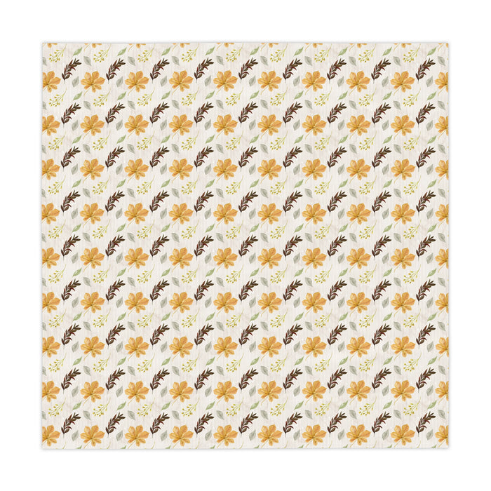 Gold Fall Leaves Tablecloth  Décor Autumn Thanksgiving