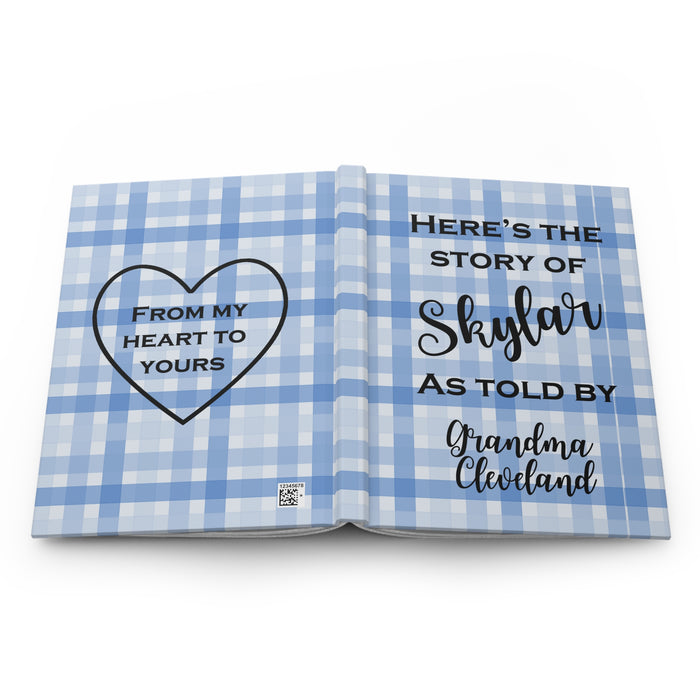 Gifts for Grandma Grandparents' Personalized Hardcover Notebooks and Journals Matte Keepsake Memory Book