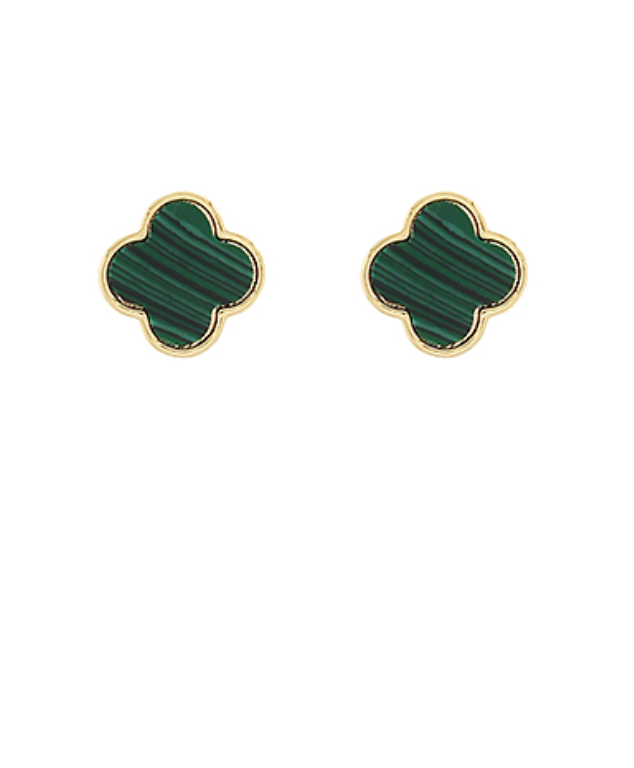 Green Clover Earrings