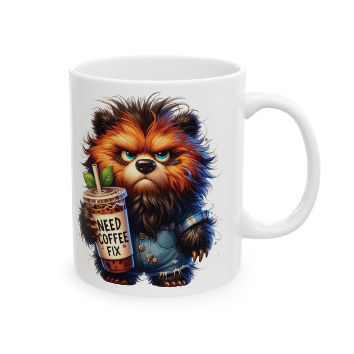 Grumpy  Bear Coffee Mug – Funny Animal Cup | 11oz & 15oz Iced Coffee Lover Gift