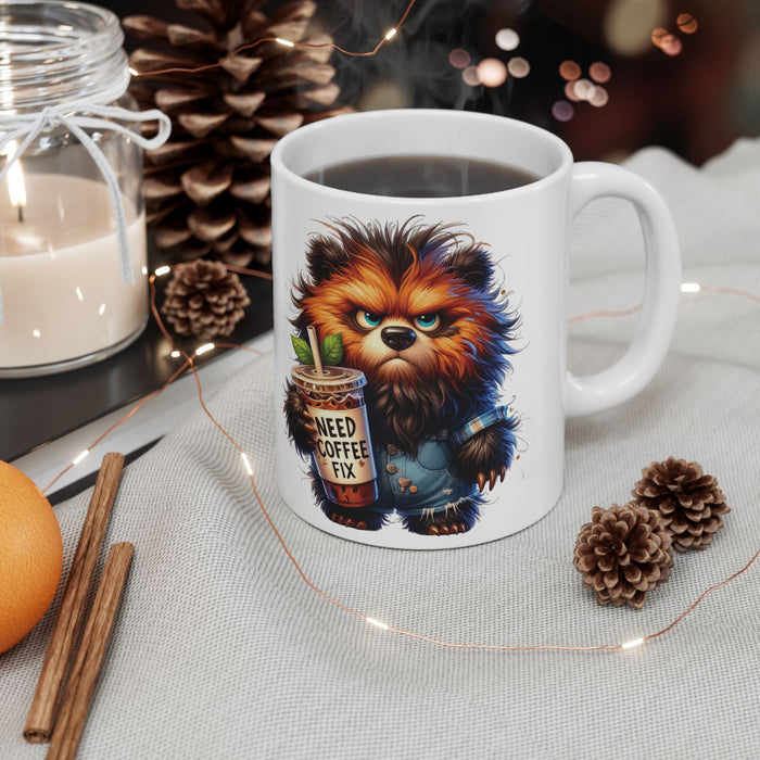Grumpy  Bear Coffee Mug – Funny Animal Cup | 11oz & 15oz Iced Coffee Lover Gift