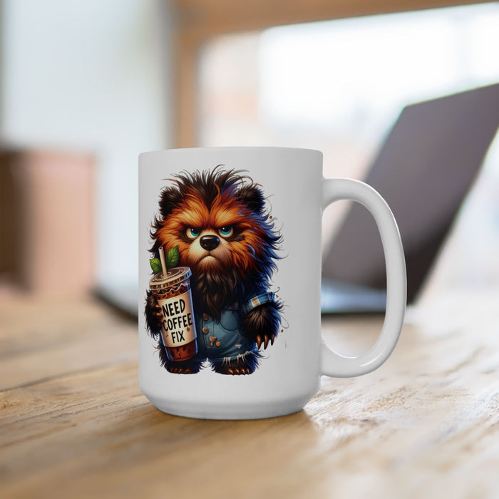 Grumpy  Bear Coffee Mug – Funny Animal Cup | 11oz & 15oz Iced Coffee Lover Gift