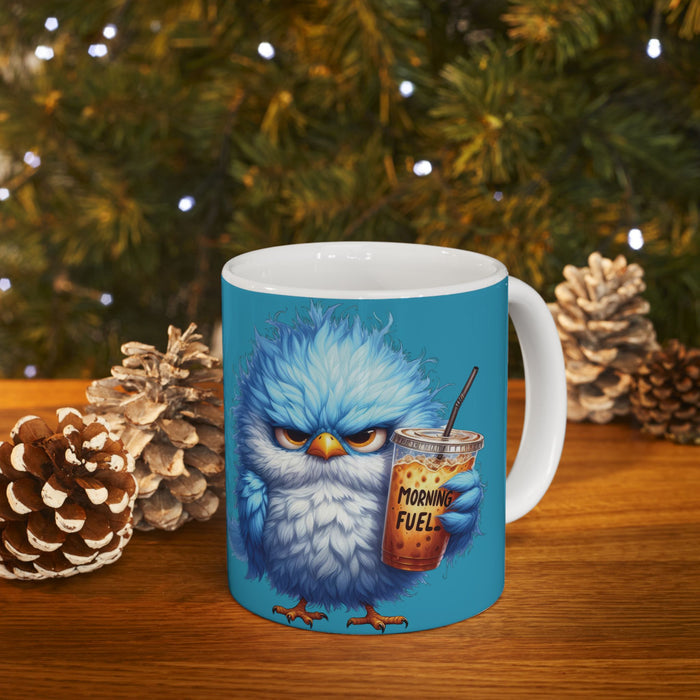 Grumpy Bird Coffee Mug - Funny Bird Ceramic Cup, Cute Gift Coffee Lovers