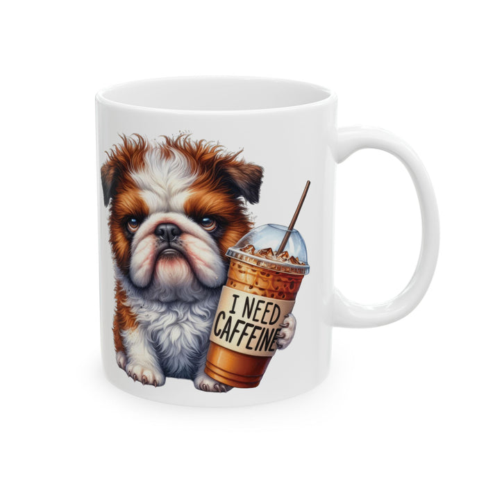 Grumpy Dog Coffee Mug – Funny Puppy Cup | Cute Iced Coffee Lover Morning Gift
