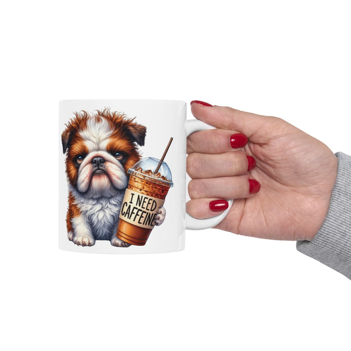 Grumpy Dog Coffee Mug – Funny Puppy Cup | Cute Iced Coffee Lover Morning Gift