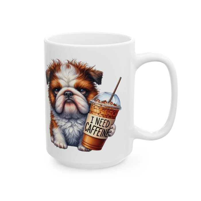 Grumpy Dog Coffee Mug – Funny Puppy Cup | Cute Iced Coffee Lover Morning Gift