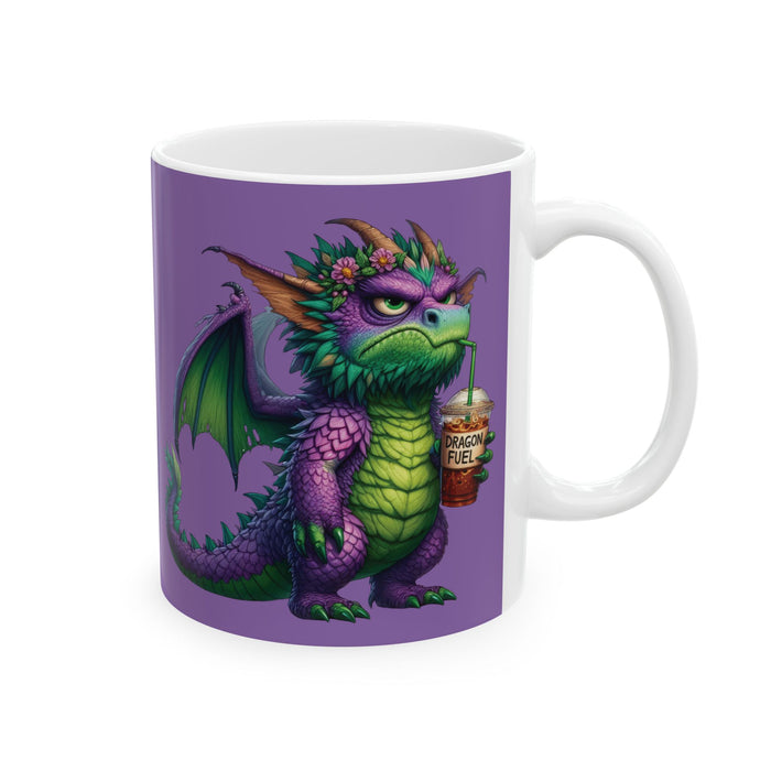 Grumpy Dragon Coffee Mug – Funny Mythical Creature Cup  Dragon Fuel Morning Gift