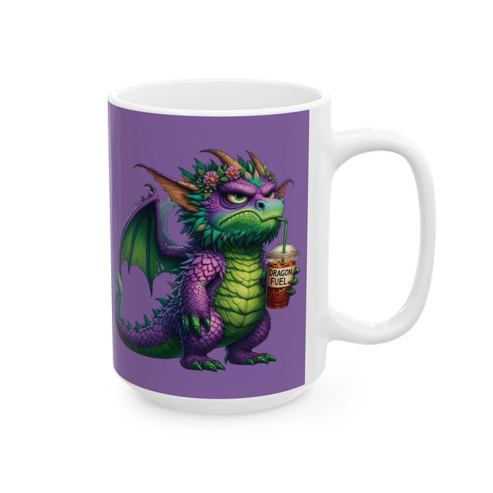 Grumpy Dragon Coffee Mug – Funny Mythical Creature Cup  Dragon Fuel Morning Gift