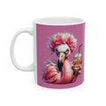 Grumpy Flamingo Coffee Mug – Funny Tropical Bird Cup | Iced Coffee Lover Gift