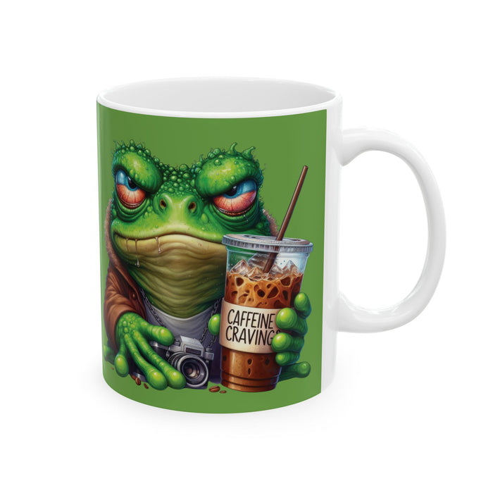 Grumpy Frog Coffee Mug Funny Animal Cup Caffeine Lover Iced Coffee Morning Gift
