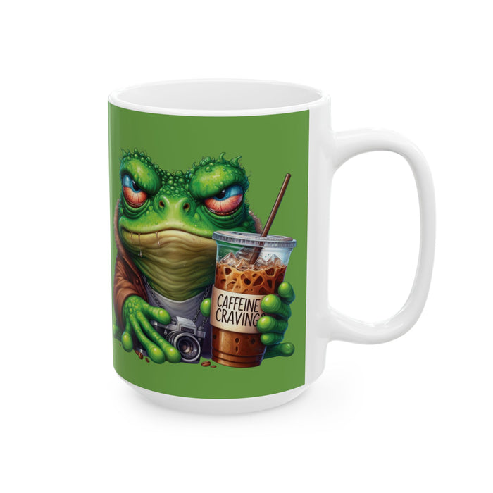 Grumpy Frog Coffee Mug Funny Animal Cup Caffeine Lover Iced Coffee Morning Gift