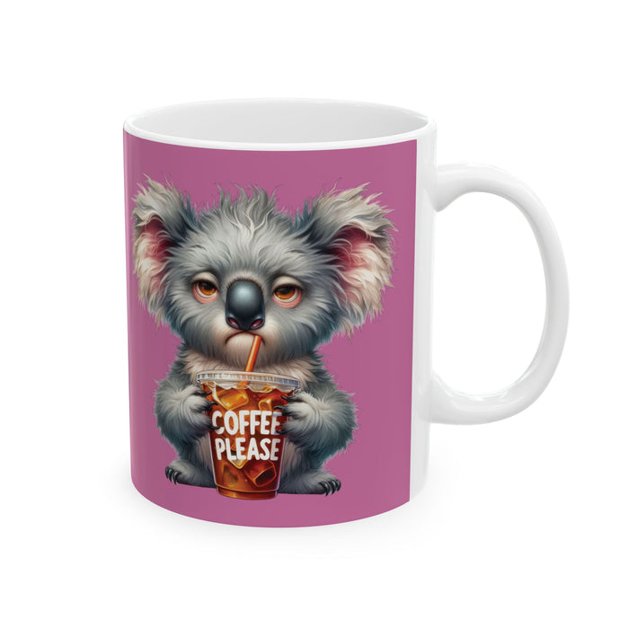 Grumpy Koala Coffee Mug – Funny Cute Animal Cup | Iced Coffee Lover Morning Gift