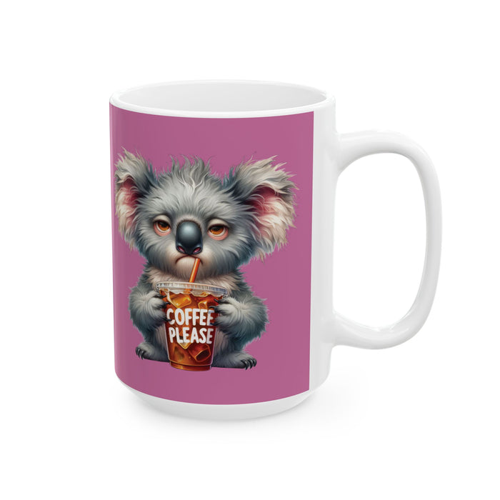Grumpy Koala Coffee Mug – Funny Cute Animal Cup | Iced Coffee Lover Morning Gift