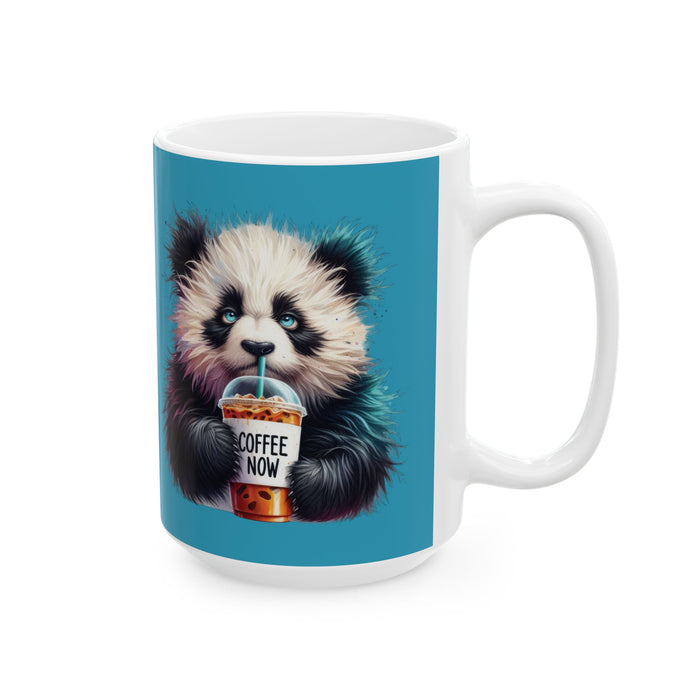 Grumpy Panda Coffee Mug – Funny Cute Animal Cup | Coffee Now Morning Gift
