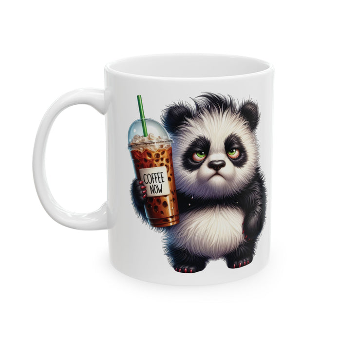 Grumpy Panda Coffee Mug – Funny Cute Animal Cup | Morning Iced Coffee Lover Gift