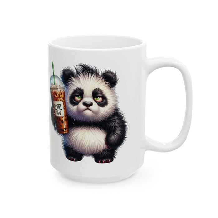 Grumpy Panda Coffee Mug – Funny Cute Animal Cup | Morning Iced Coffee Lover Gift