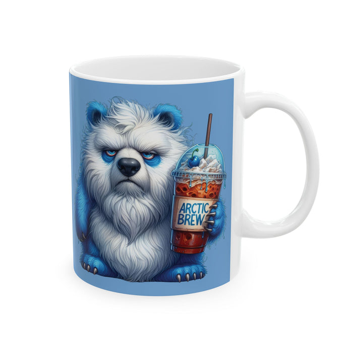 Grumpy Polar Bear Coffee Mug – Funny Arctic Animal Cup  Arctic Brew Morning Gift