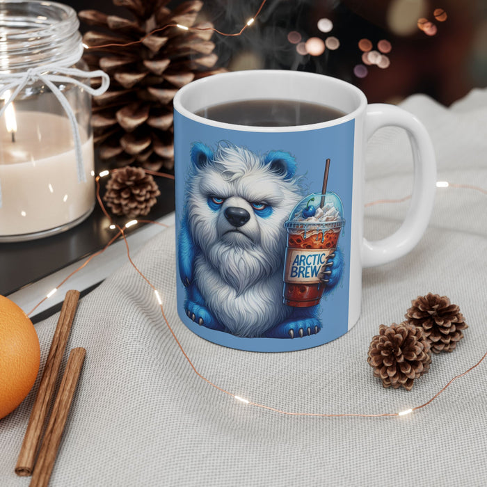 Grumpy Polar Bear Coffee Mug – Funny Arctic Animal Cup  Arctic Brew Morning Gift