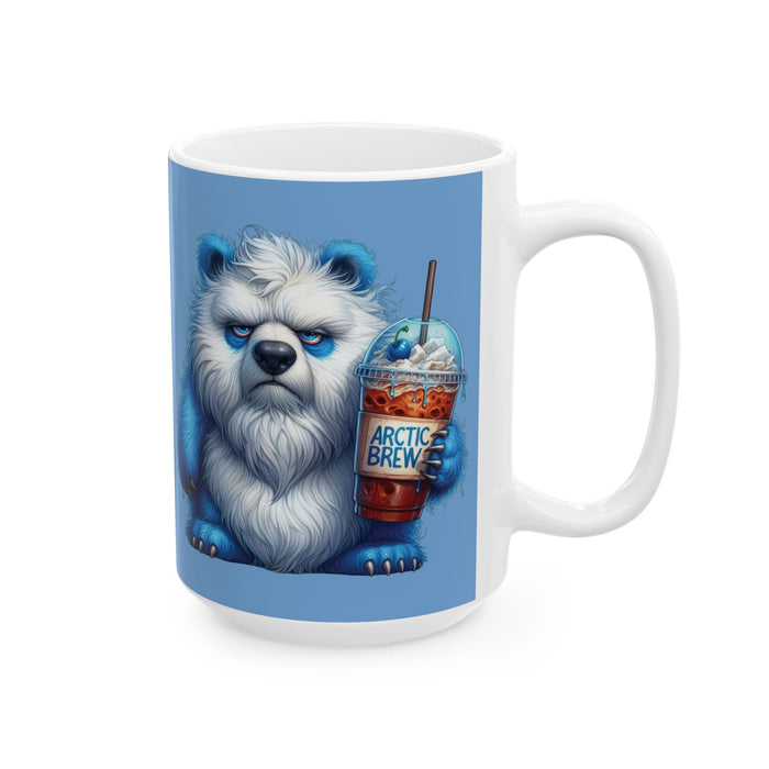 Grumpy Polar Bear Coffee Mug – Funny Arctic Animal Cup  Arctic Brew Morning Gift