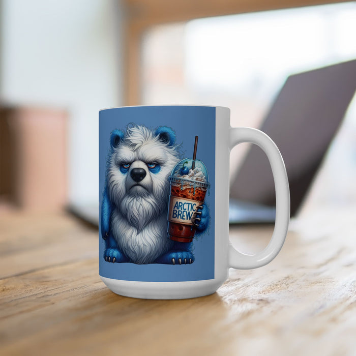 Grumpy Polar Bear Coffee Mug – Funny Arctic Animal Cup  Arctic Brew Morning Gift