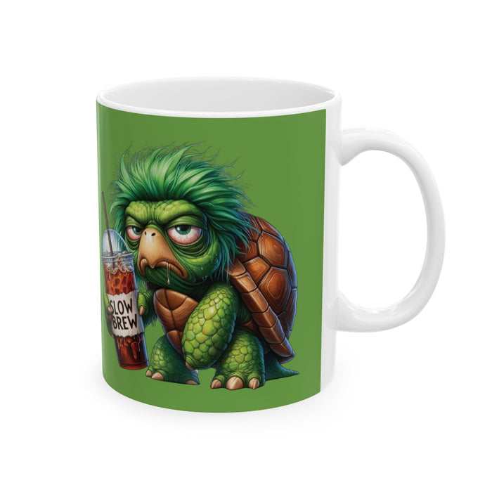 Grumpy Turtle Coffee Mug – Funny Slow Brew Animal Cup | Iced Coffee Lover Gift