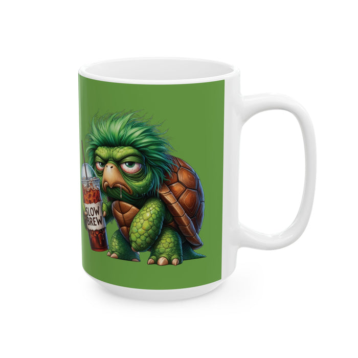 Grumpy Turtle Coffee Mug – Funny Slow Brew Animal Cup | Iced Coffee Lover Gift