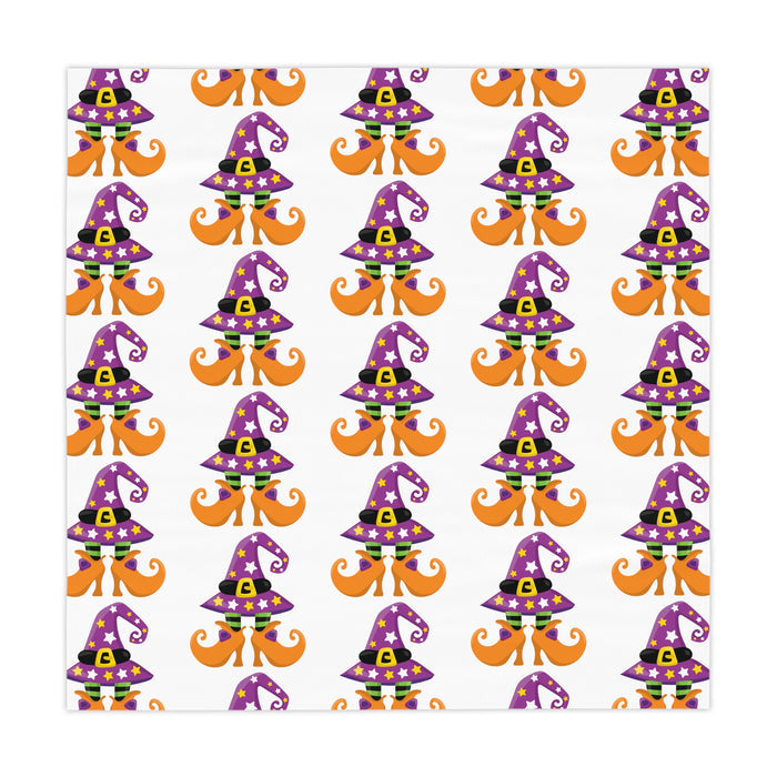 Halloween Witch Feet and Hat Tablecloth Décor Holiday