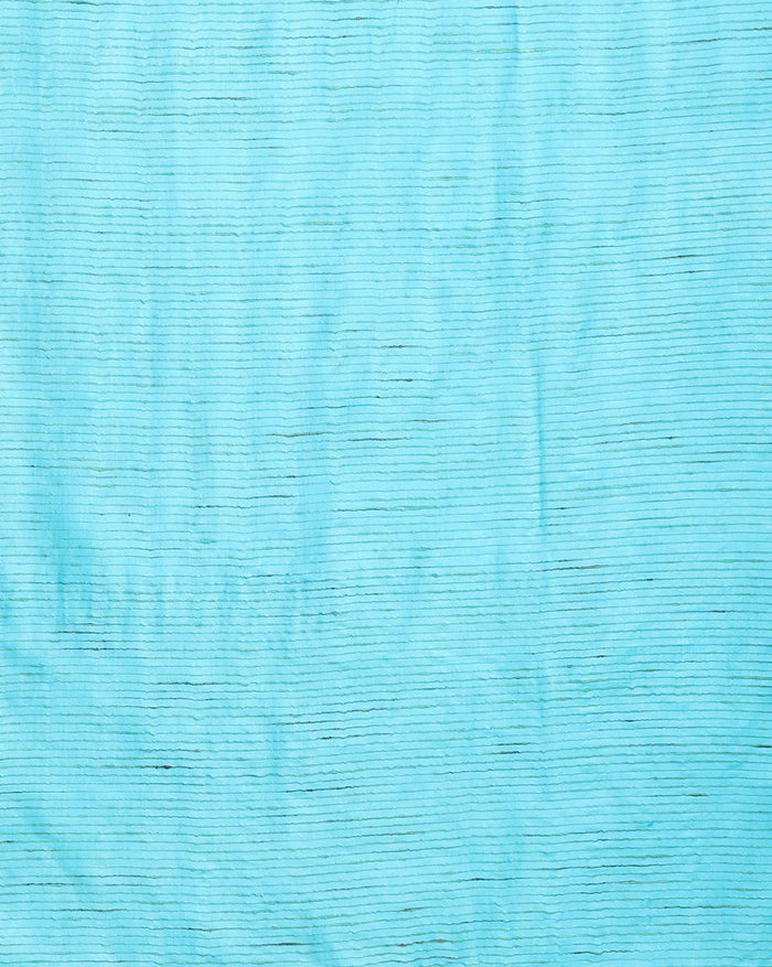 Handdyed Katan Silk Blue & Red Contrast Suit