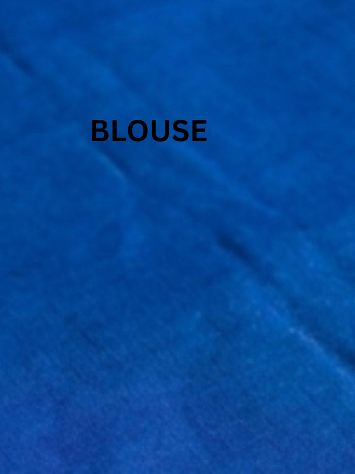 Handloom Kota Silk Beige & Royal Blue Saree