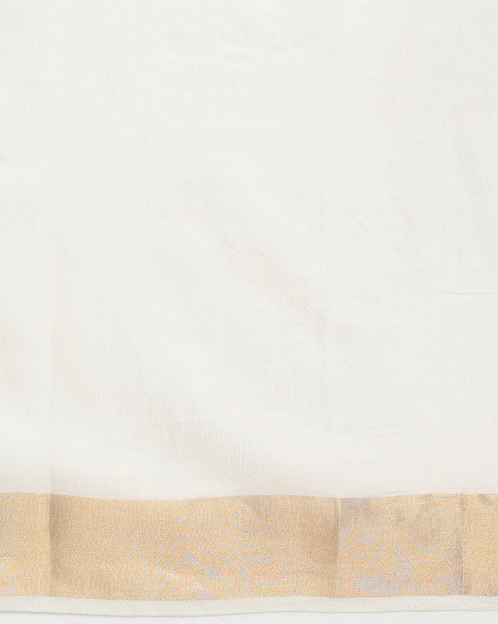 Handloom Kota Silk Unique Beige & Brown Saree