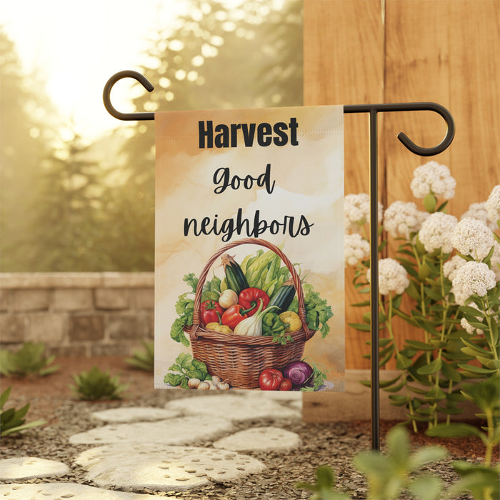 Harvest Good Neighbors Garden Flag & House Banner