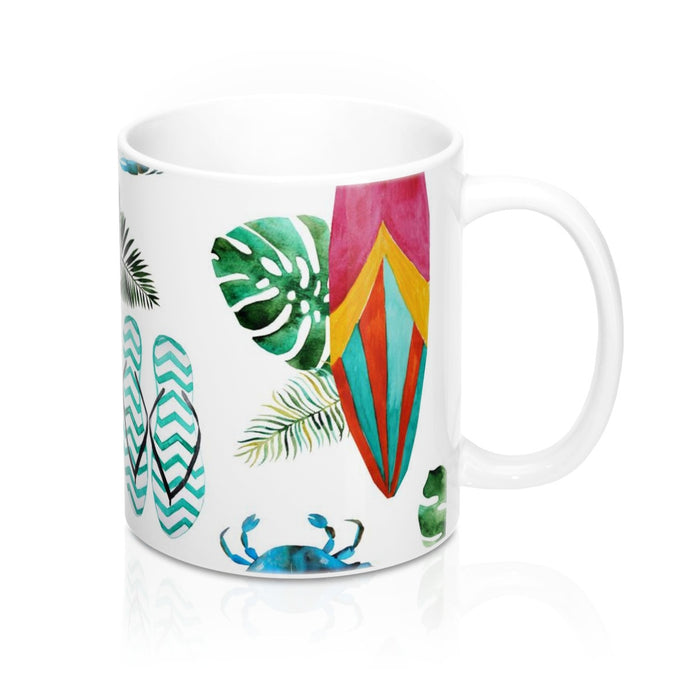 Head to the Beach Coffee Mug 11oz, Ceramic