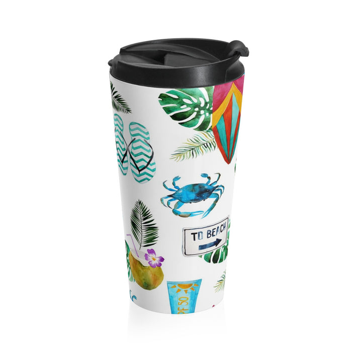 Head to the Beach Stainless Steel Travel Mug 15 oz