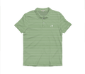 Heathered Jasmine Stripe Performance Polo
