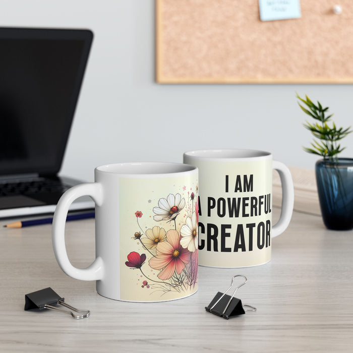 I Am a Powerful Creator Mug Inspirational Coffee Cup Motivational Gift