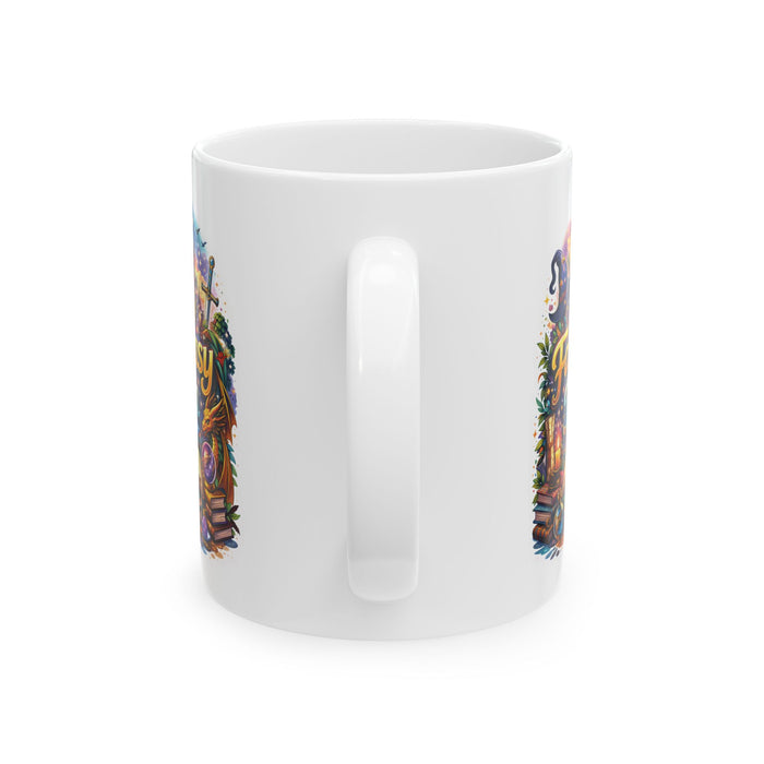 In My Fantasy Era Coffee Mug Fantasy Book Lover Gift Dragon Magic Reader Cup