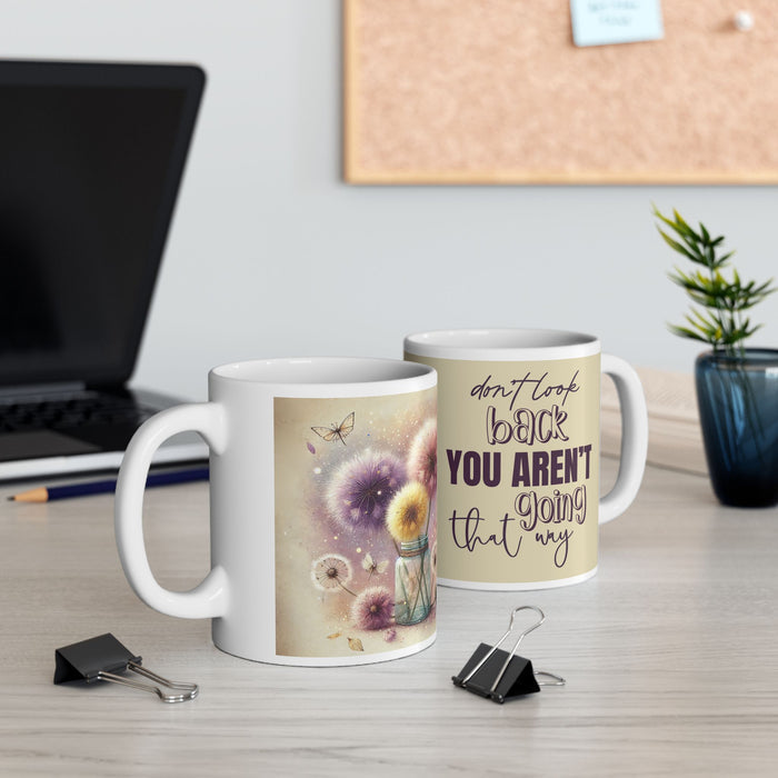 Inspirational Motivational Mug Don’t Look Back Coffee Cup Positive Gift Women