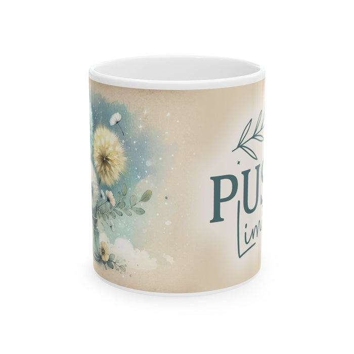 Inspirational Motivational Mug – Push Limits Coffee Cup Positive Gift for Women
