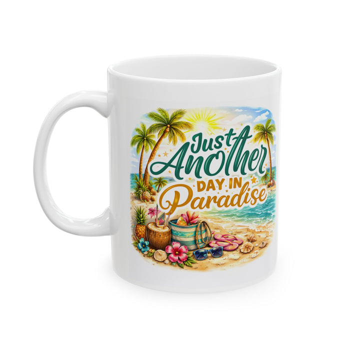 Just Another Day in Paradise Mug  Tropical Beach Lover Gift  Summer Coffee Cup