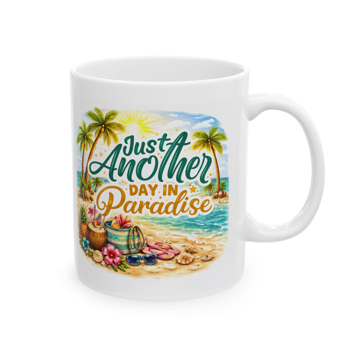 Just Another Day in Paradise Mug  Tropical Beach Lover Gift  Summer Coffee Cup