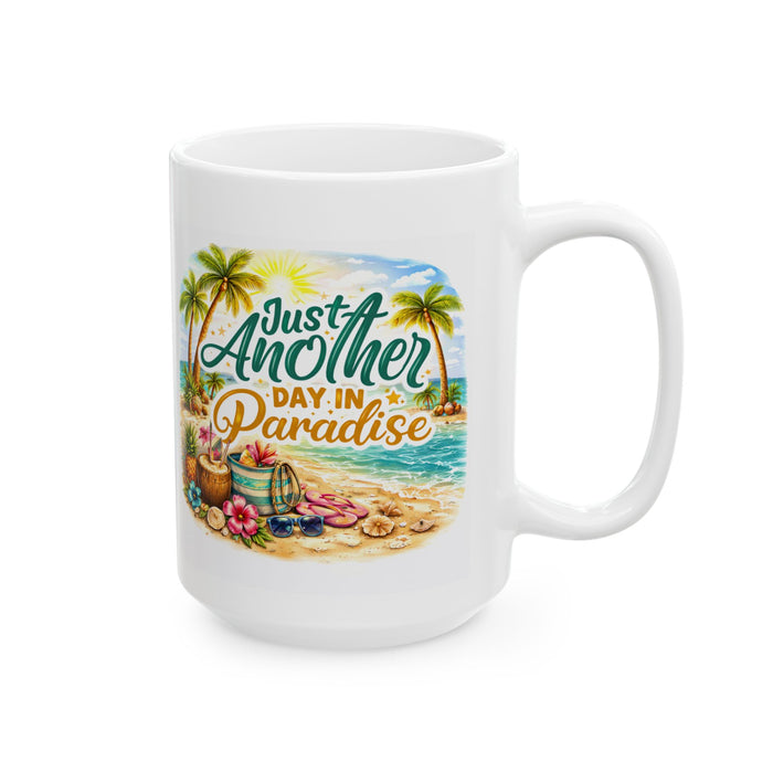 Just Another Day in Paradise Mug  Tropical Beach Lover Gift  Summer Coffee Cup